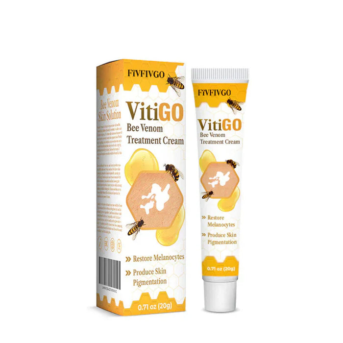 Crema para el tratamiento del vitíligo con veneno de abeja