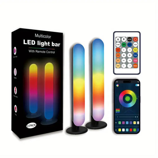 Barras de Luz LED Inteligentes 2-Pack - 100+ Modos Dinámicos y Sincronización de Música