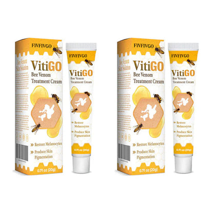 Crema para el tratamiento del vitíligo con veneno de abeja