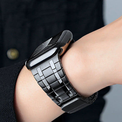 Frosted - Reloj magnético de acero inoxidable esmerilado AP